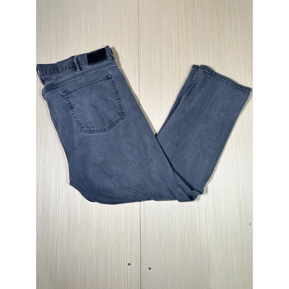 Polo Ralph Lauren Prospect Straight Jeans Men 48 X 32 Gray Denim Stretch Zip Fly